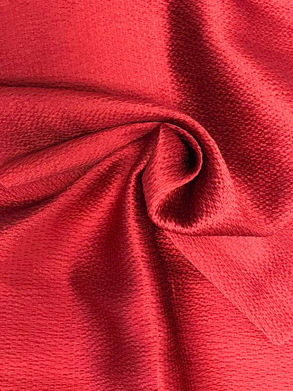 Red waffle textured polyester