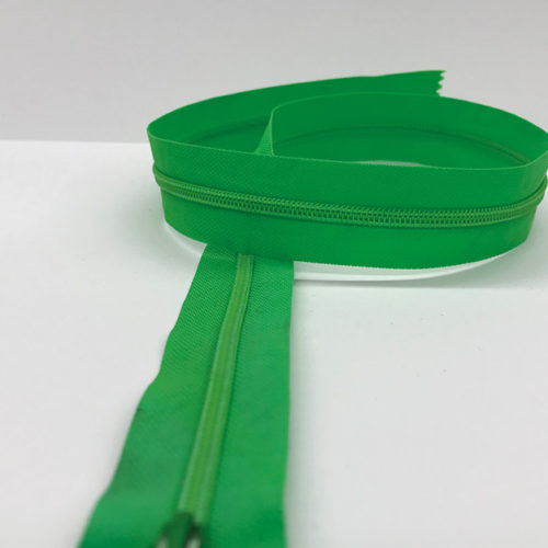 Neon green zip